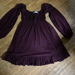 Free People Long Sleeve Dress medium